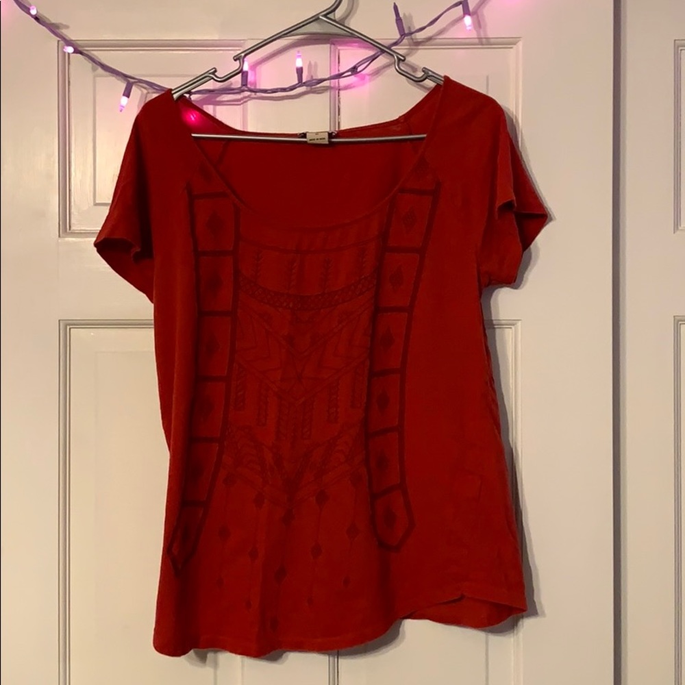 Lucky Brand Embroidered Tee Shirt